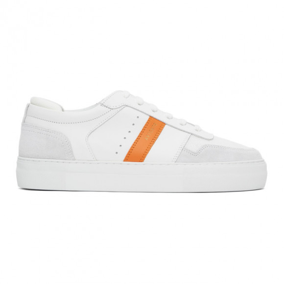 Axel Arigato White and Orange Detailed Platform Sneakers - 27536