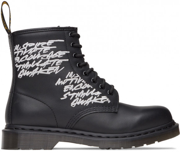 Dr. Martens 黑色 Embroidered 1460 Futura 踝靴 - 27596001