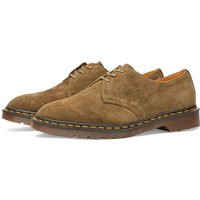 Dr. Martens Men's 1461 3-Eye Shoe - Made in England in Forest Green Buck Suede - 27651332