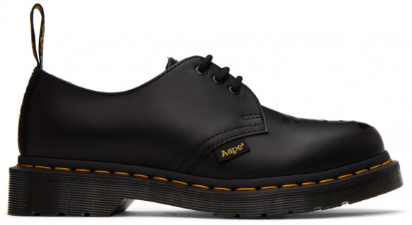 Dr. Martens Black AAPE By A Bathing Ape Edition 1461 Oxfords - 27984001
