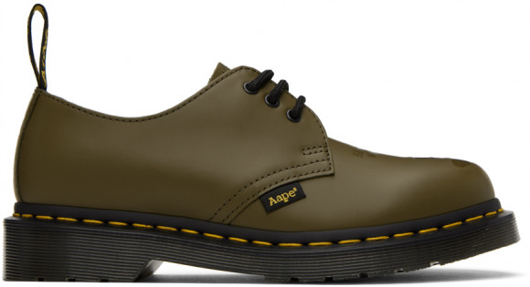 Dr. Martens Chaussures oxford 1461 kaki édition AAPE By A Bathing Ape - 27984355