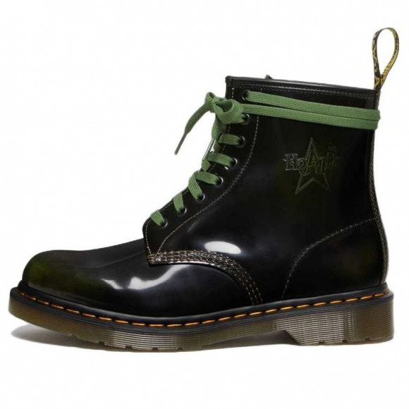 Dr.Martens 1460 8 Hole x The Clash ARMY GREEN Marten Boots 28000342 - 28000342