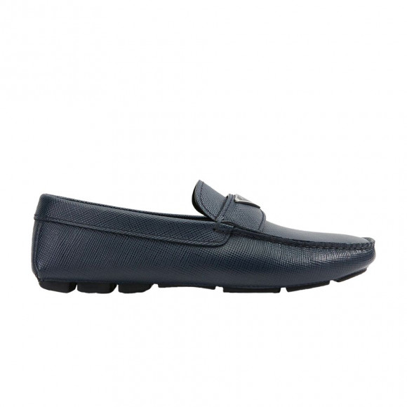 Prada Leather Driver Loafer 'Blue' | Men's Size 9.5 - 2DD164-3E0N-F0216