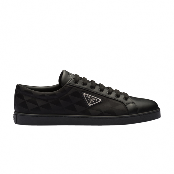 Prada Leather and Re-Nylon Sneaker 'Black Symbole Motif Pattern' - 2EE376-3LNW-F0002
