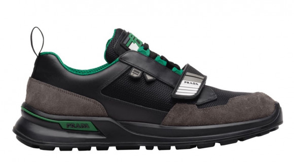 black and green prada sneakers