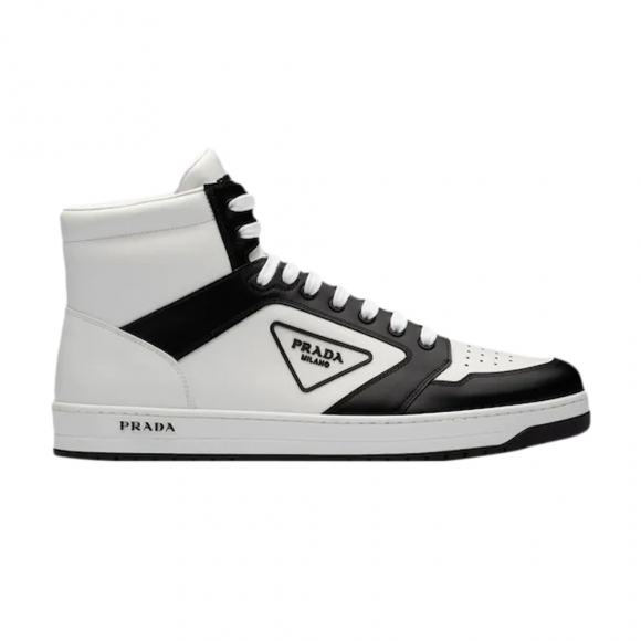 Prada District Leather Sneaker High 'White Black' - 2TE182-3LJ6-F0964