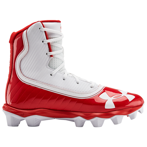 Under Armour Highlight RM JR - Boys' Grade School Molded Cleats Shoes - Red / White - 3021201-600