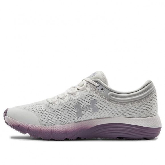 Under Armour Charged Bandit 5 Grey/Purple Marathon Running Shoes/Sneakers 3021964-103 - 3021964-103