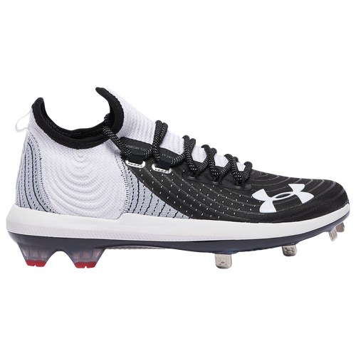 Under Armour Harper 4 Low St Men's Metal Cleats Shoes White / Black