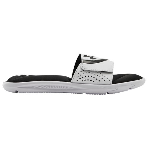 Under Armour Ignite VI Slide - Boys' Grade School Shoes - White / Black / Black - 3022728-102