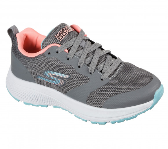 Skechers Girls GOrun Consistent - Bright Logics Sneaker in Gray - 302412L