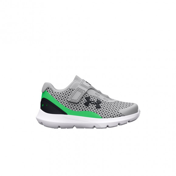 Under Armour Surge 3 AC TD 'Mod Grey Green Screen' | Infant Size 5 - 3024991-102