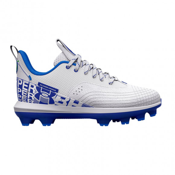 Under Armour Harper 7 Low TPU GS 'White Royal' | Kid's Size 5.5 - 3025596-400