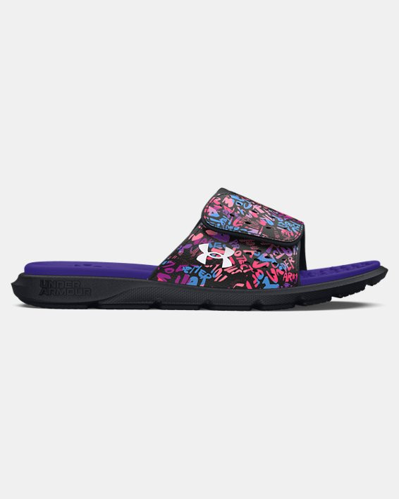 Girls' UA Ignite Pro Graphic Strap Slides - 3026040-001
