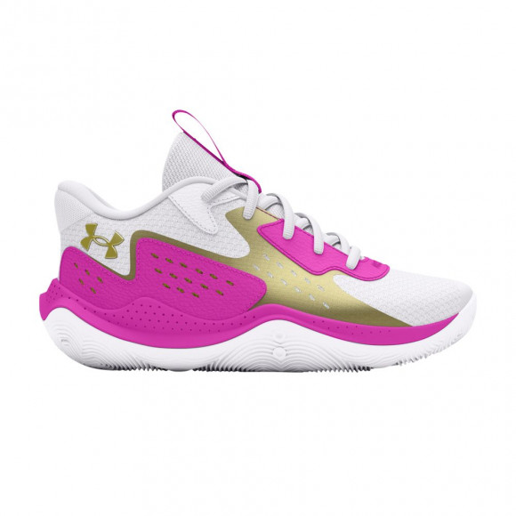 Under Armour Jet '23 PS 'Vivid Magenta Metallic Gold' | Pink | Kid's Size 3 - 3026636-105