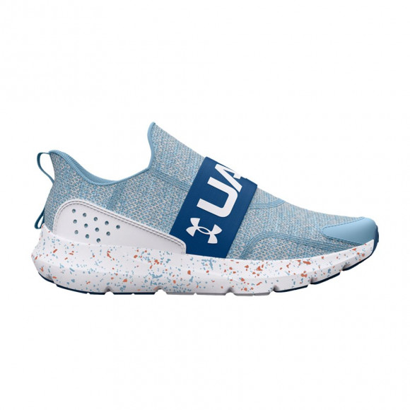 Under Armour Surge 3 Slip GS 'Paint Splatter' | Blue | Kid's Size 4 - 3026867-400