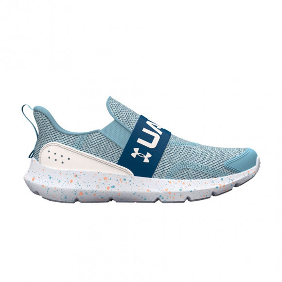 Under Armour Surge 3 Slip PS 'Paint Splatter' | Blue | Kid's Size 10.5 - 3026870-400