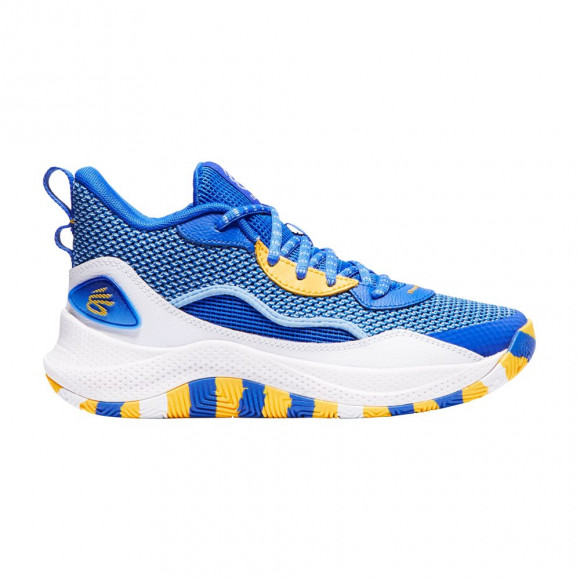 Under Armour Curry 3Zer0 24 GS 'Warriors' | Blue | Kid's Size 4 - 3027627-400