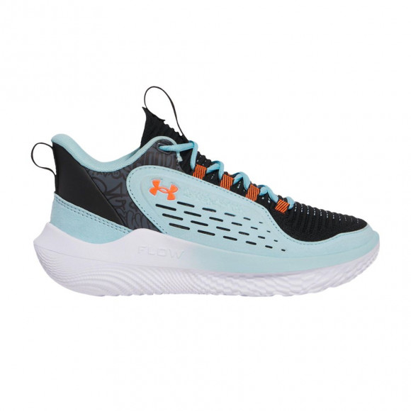 Under Armour Wmns Flow Breakthru 5 'UAA - Stream Black Blaze Orange' | Blue | Women's Size 8.5 - 3028825-494