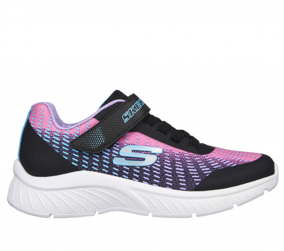 Skechers Girls Microspec Plus - Disco Dreaming Sneaker in Black - 303532L