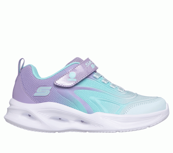 Skechers Girls S-Lights: Sola Glow - Colour Breeze Sneaker in Lavender - 303713C