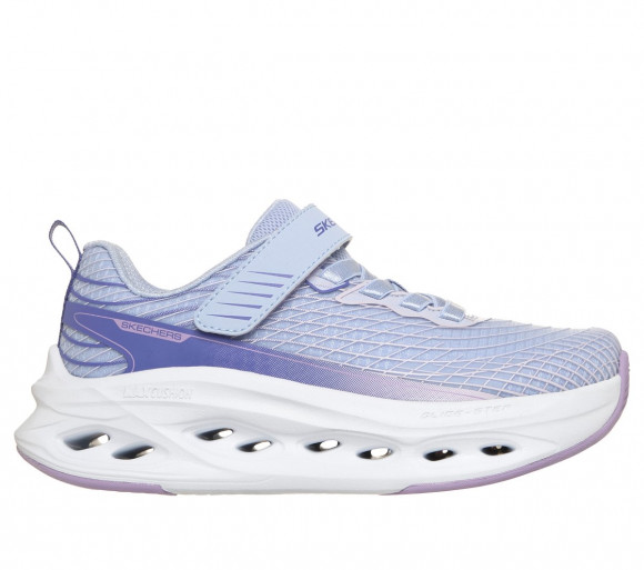 Skechers Girls Max Cushioning Glide-Step - Grid Sprint Sneaker in Lavender - 304004L