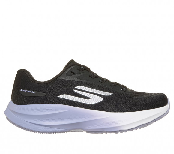 Skechers Girls Aero Spark - Speedwave Sneaker in Black/Purple - 304202L