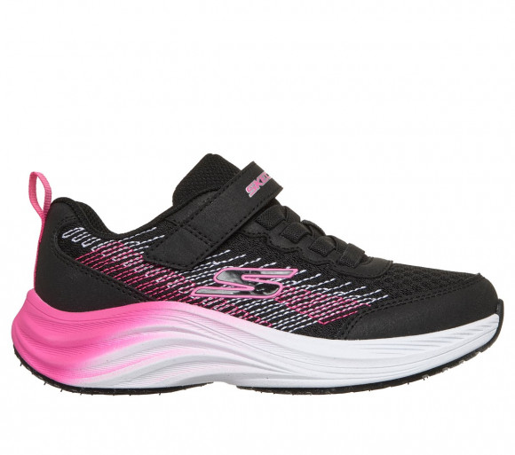 Skechers Bambina Elite Sport Pulse Sneaker in Nero/Rosa Fluo, Taglia 32, Lavabile in lavatrice - 304210L