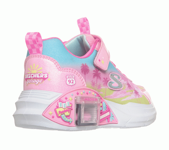 Skechers Girls Garage - Glam Racer Sneaker in Pink - 304351L