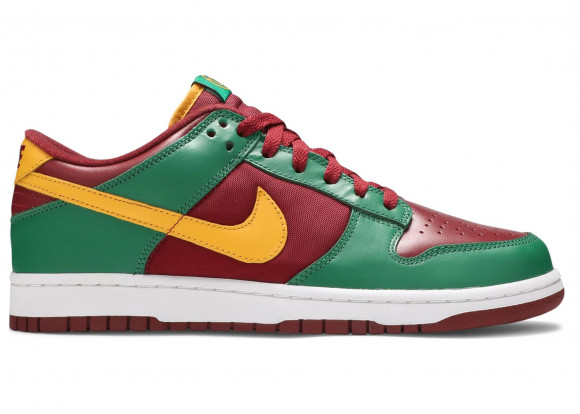 Nike Dunk Low 'Portugal' Team Red/Yellow Gold-Pine Grn Sneakers/Shoes 307378-671 - 307378-671