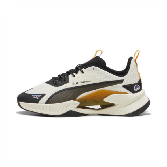PUMA BMW M Motorsport LGND Renegade Crews Go Summer Men's Sneakers in Sugared Almond/Black/Tangerine - 308127_01