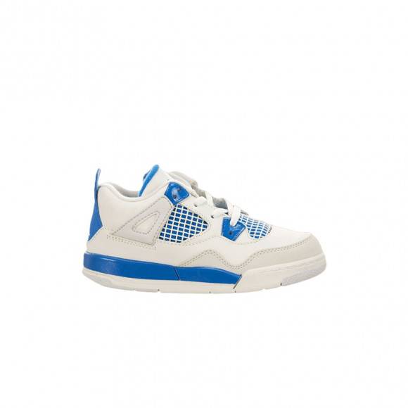 Air Jordan 4 Retro TD 'Military Blue' 2012 | White | Infant Size 10 - 308500-105