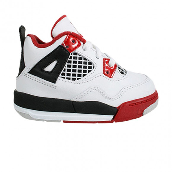 Air Jordan 4 Retro TD 'Fire Red' 2012 | White | Infant Size 7 - 308500-110