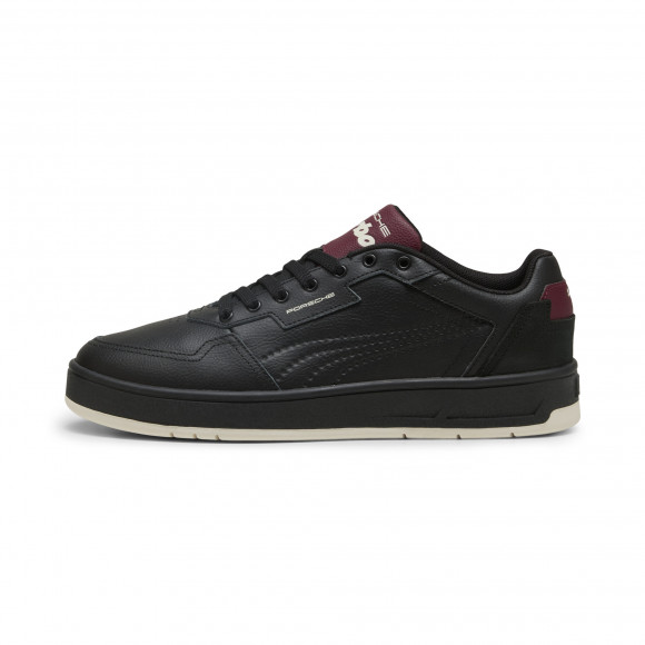 PUMA PL Court Classic Lux Unisex Shoes in Black/Ruby Shimmer - 308870_01