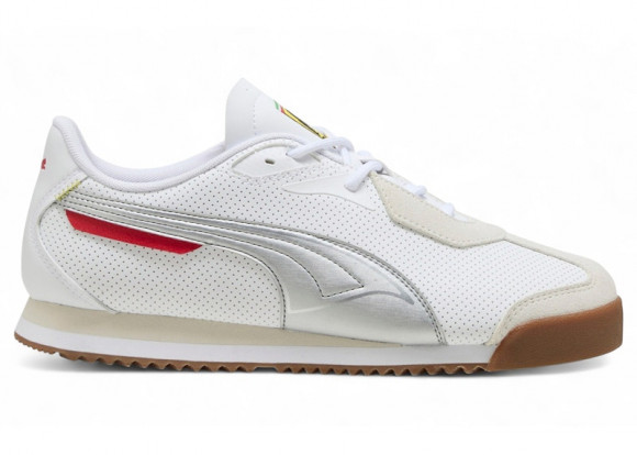 Puma Scuderia Ferrari x Roma Suede 'White Aged Silver' | Men's Size 13 - 308909-02