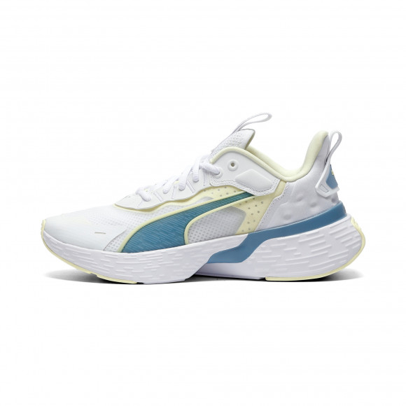 PUMA SOFTRIDE Sway Women's Running Shoes in White/Gold Moon - 310318_17