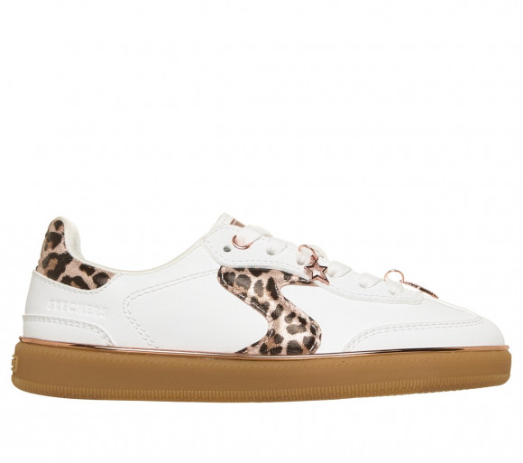 Skechers Hotshot - Leopard Fame Sneaker CM Wit/Luipaard, Maat 32 - 310595L