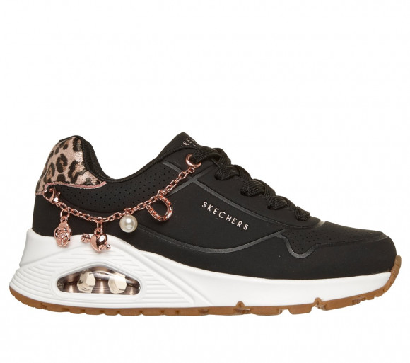 Skechers UNO Gen1 - Leopard Rockstar Sneaker CM Zwart/Luipaard, Maat 32 - 310921L