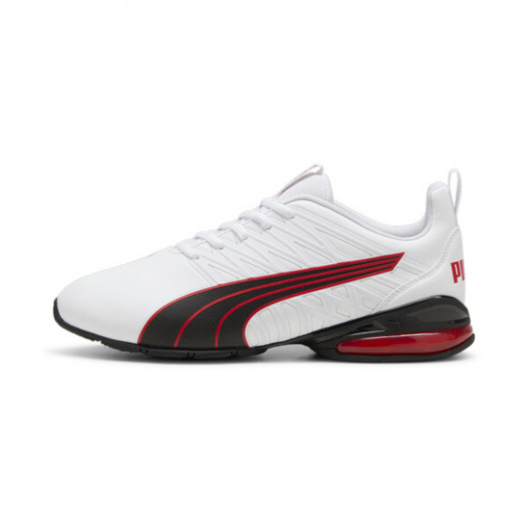 PUMA Voltaic Evo Fast Men's Running Shoes in White/Black/For All Time Red - 310937_02