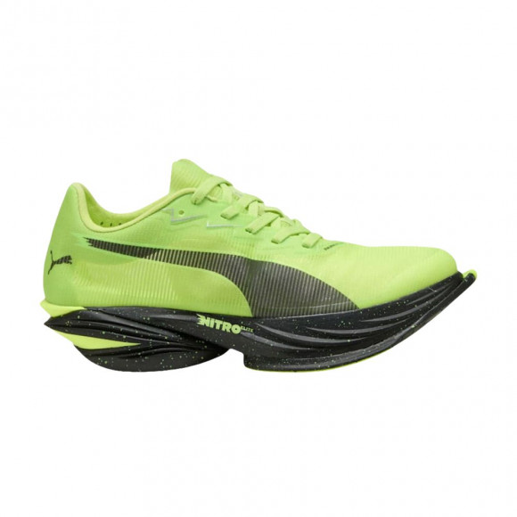 Puma Wmns Fast-R Nitro Elite 3 Road 'Sunny Lime Black' | Green | Women's Size 8.5 - 312061-13