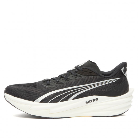 Puma Men's Deviate NITRO 4 Sneaker Black/White/Silver - 312123-01