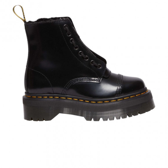 Dr. Martens Wmns Sinclair Faux Fur Lined Buttero Platform Boot 'Black' | Women's Size 10.5 - 3121300100