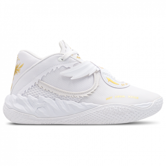 Puma MB.05 Kid's Sneakers - White - Size 4.5 - Mesh/Synthetic - 31280001