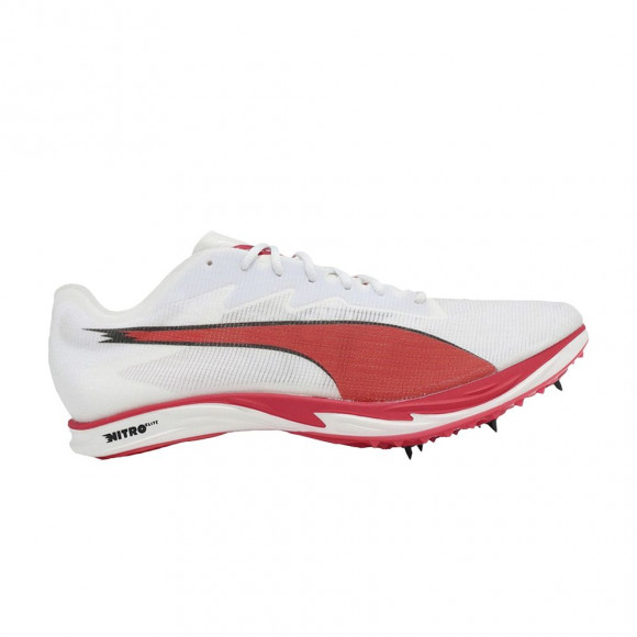 Puma Mid Distance Nitro Elite 3F 'White Red' | Men's Size 7 - 312973-01