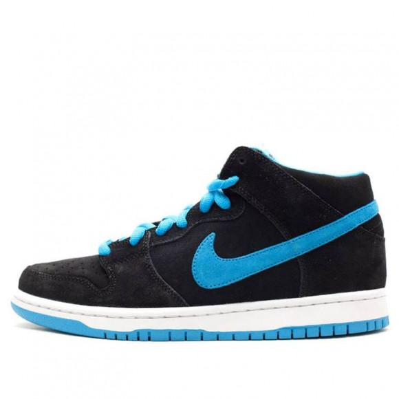 Nike Dunk SB Skateboard Mid Black/Blue Skate Shoes 314383-008 - 314383-008