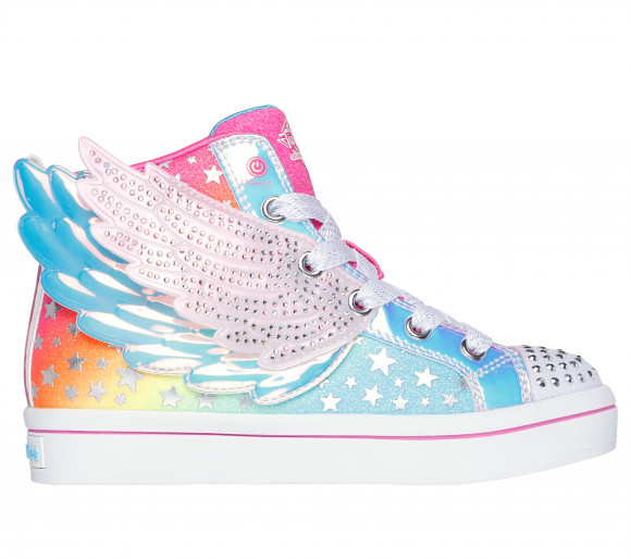 Skechers Girls Twinkle Toes: Twi-Lites 2.0 - Dreamy Wings Sneaker in Hot Pink - 314392L