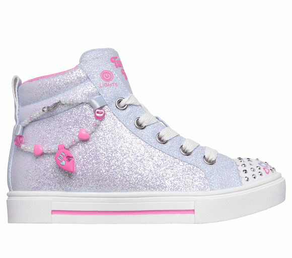 Skechers Girls Twinkle Toes: Twinkle Sparks - Forever Bestie Sneaker in Periwinkle - 314464L