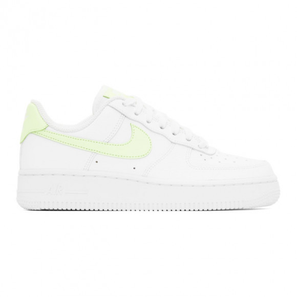 Nike White and Yellow Air Force 1 07 Sneakers - 315115
