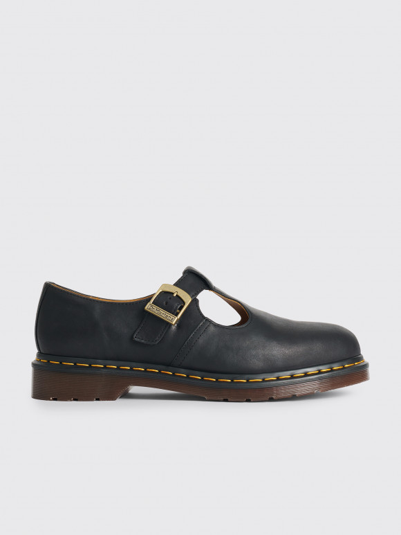 Dr. Martens T-Bar Shoe Black Regency Calf Black - US 8 - 31528001