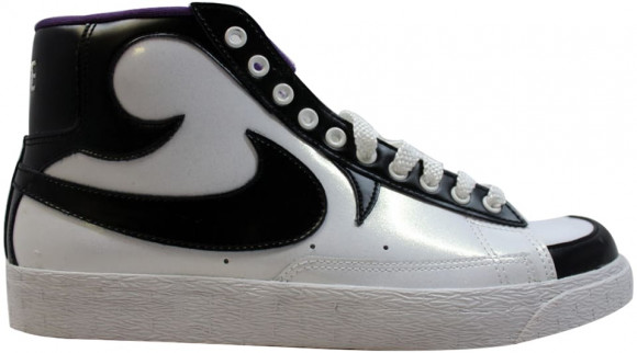 nike blazer high white black